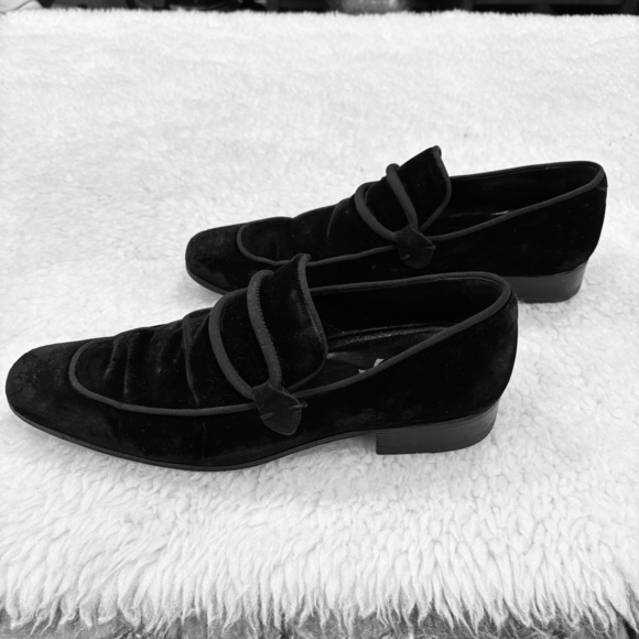 Yves Saint Laurent YSL Black Velvet Loafers size EU 40 US 7.5 main image 11
